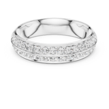 Ladies Ring DDLR-576@7 - White Gold - Image