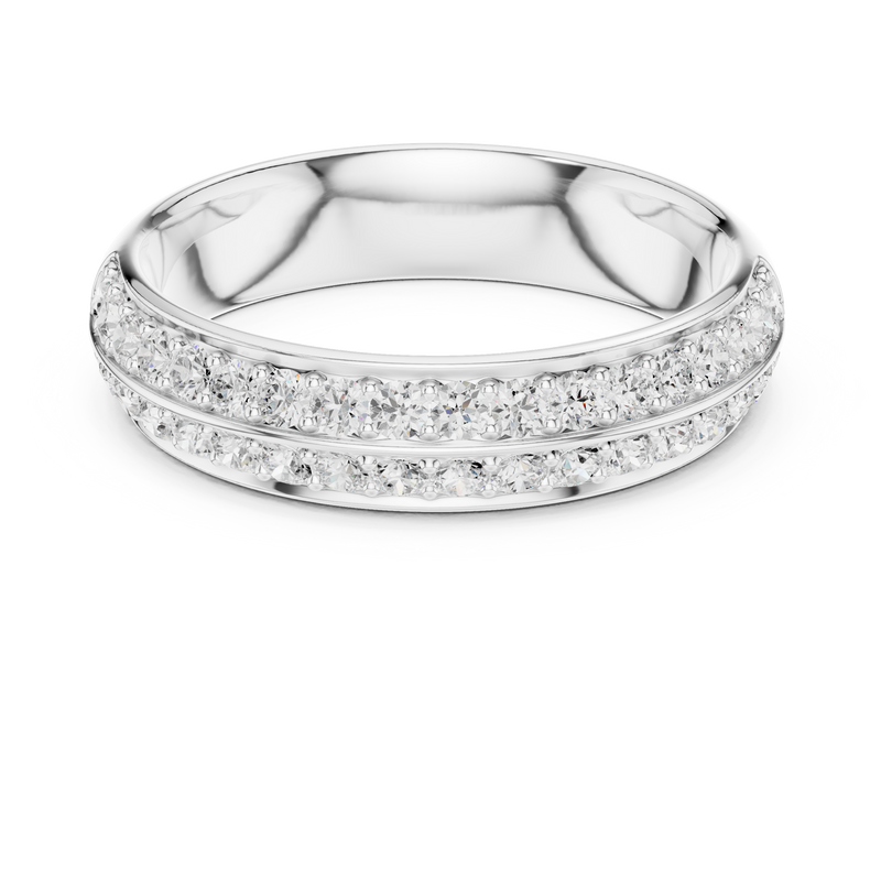 Ladies Ring DDLR-576@7 - White Gold - Image