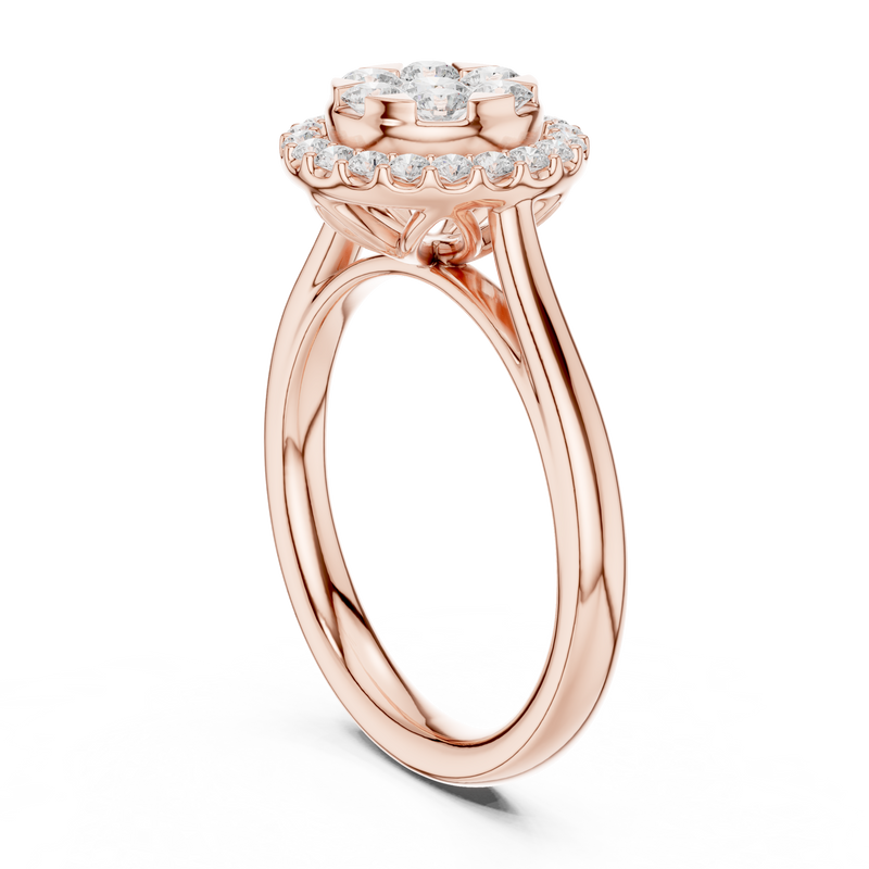 Ladies Ring DDLR-578@7 - Rose Gold - Image