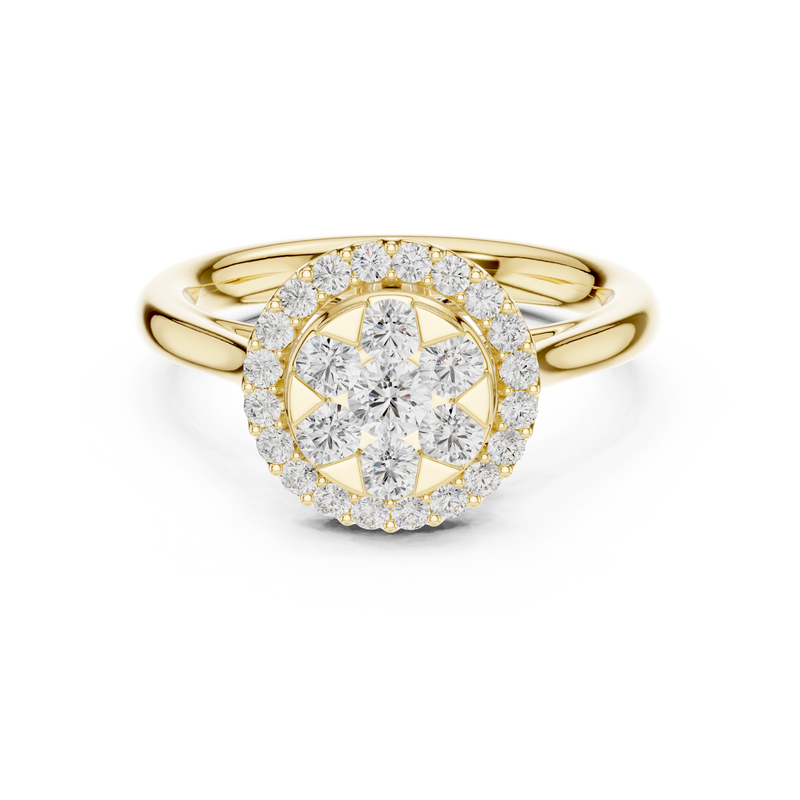 Ladies Ring DDLR-578@7 - Yellow Gold - Image