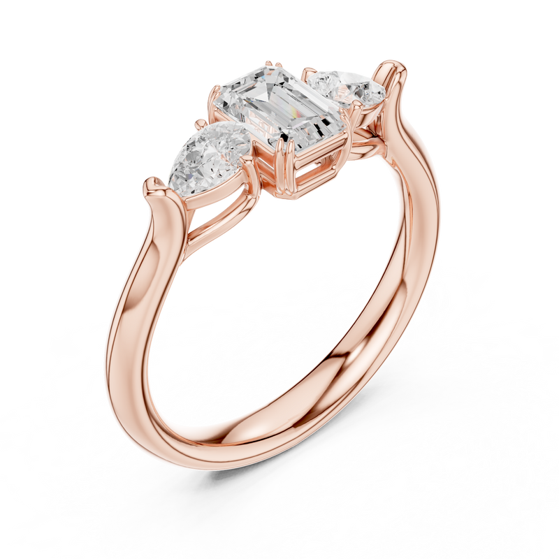 Ladies Ring DDLR-579@7 - Rose Gold - Image
