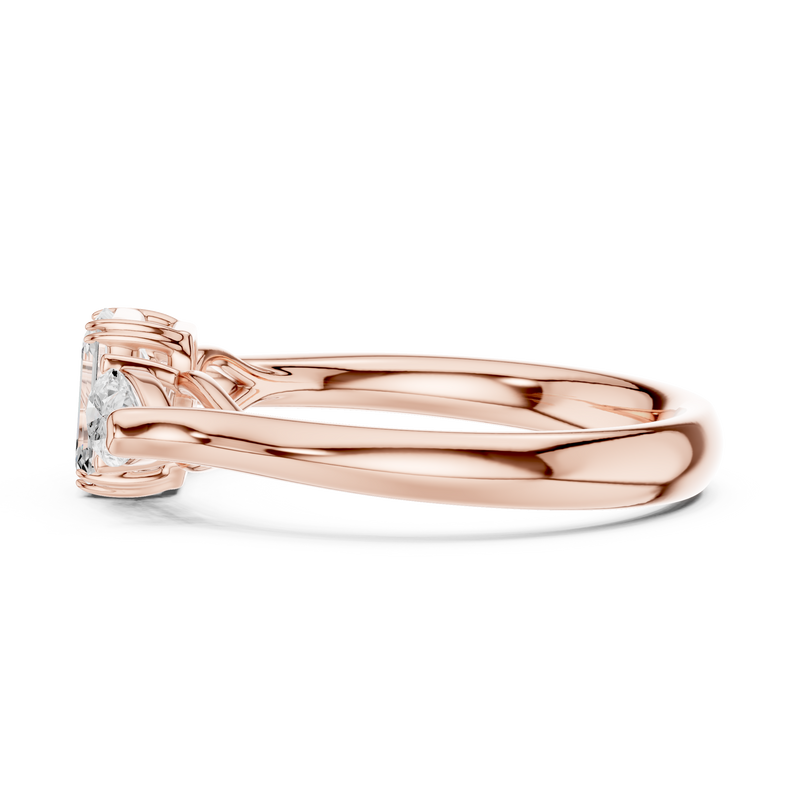 Ladies Ring DDLR-579@7 - Rose Gold - Image