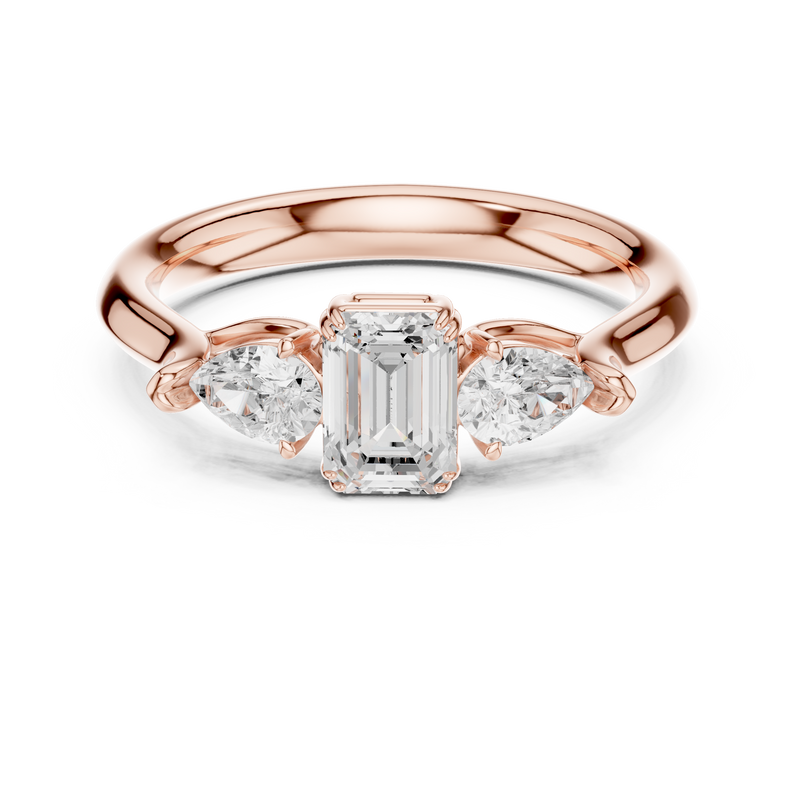 Ladies Ring DDLR-579@7 - Rose Gold - Image