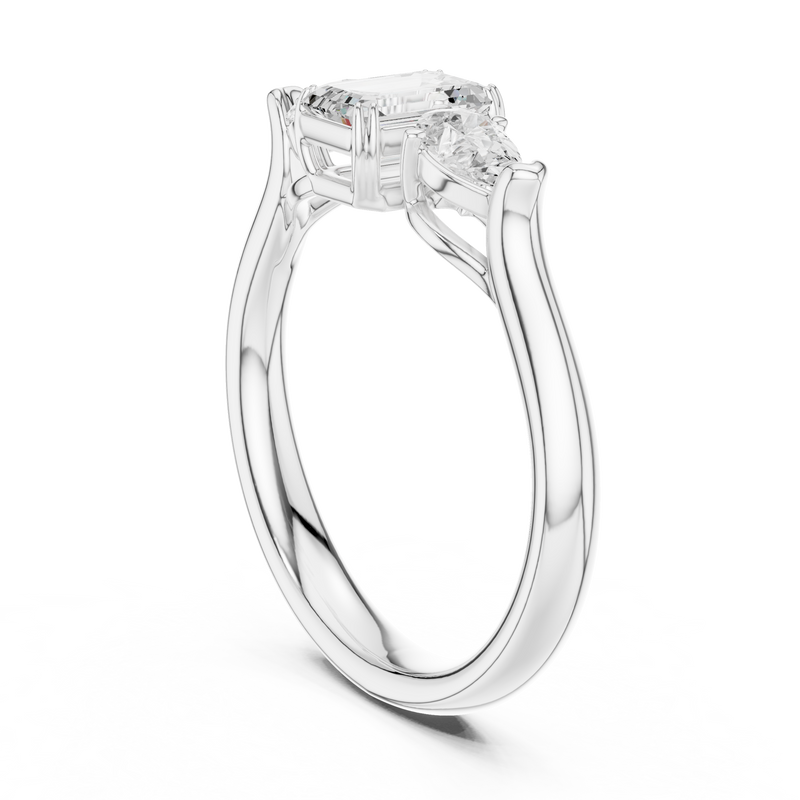 Ladies Ring DDLR-579@7 - White Gold - Image