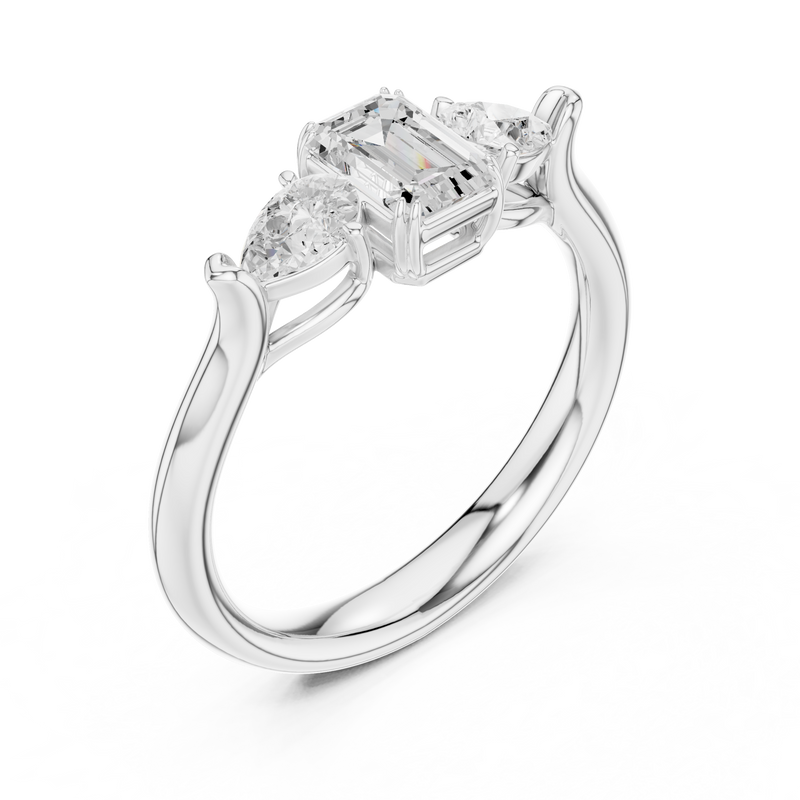 Ladies Ring DDLR-579@7 - White Gold - Image