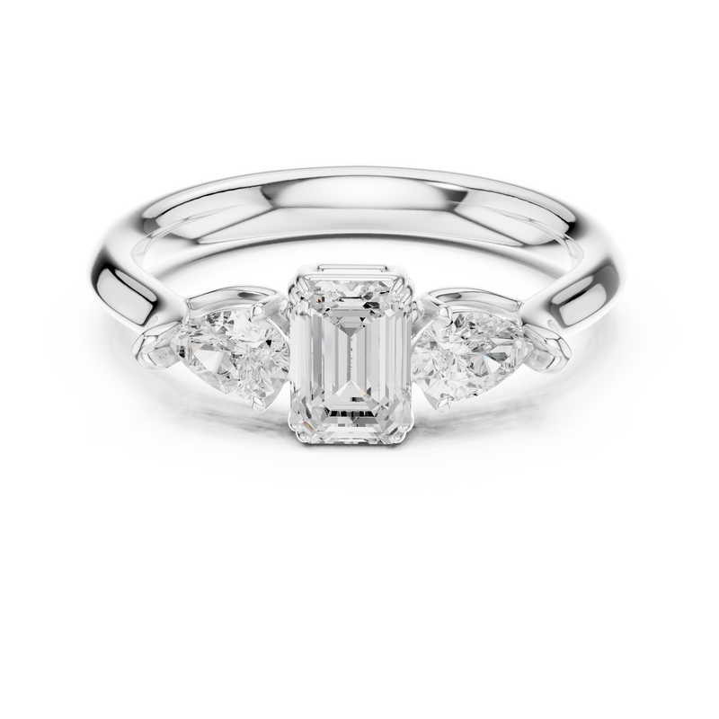 Ladies Ring DDLR-579@7 - White Gold - Image
