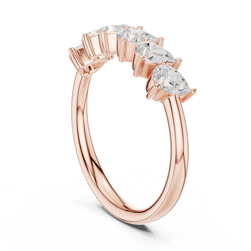 Ladies Ring DDLR-580@7 - Rose Gold - Image