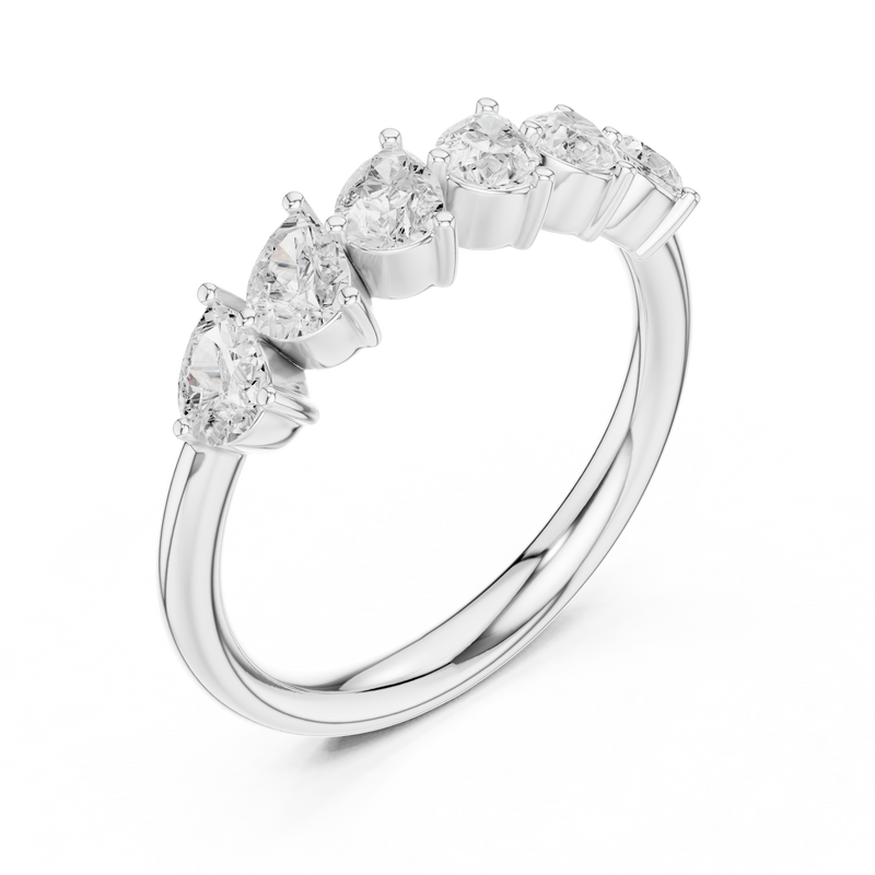 Ladies Ring DDLR-580@7 - White Gold - Image