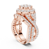Ladies Ring DDLR-582@7 - Rose Gold - Image