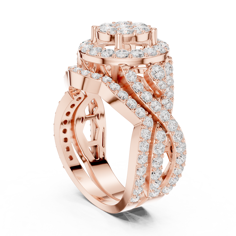 Ladies Ring DDLR-582@7 - Rose Gold - Image