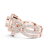 Ladies Ring DDLR-582@7 - Rose Gold - Image
