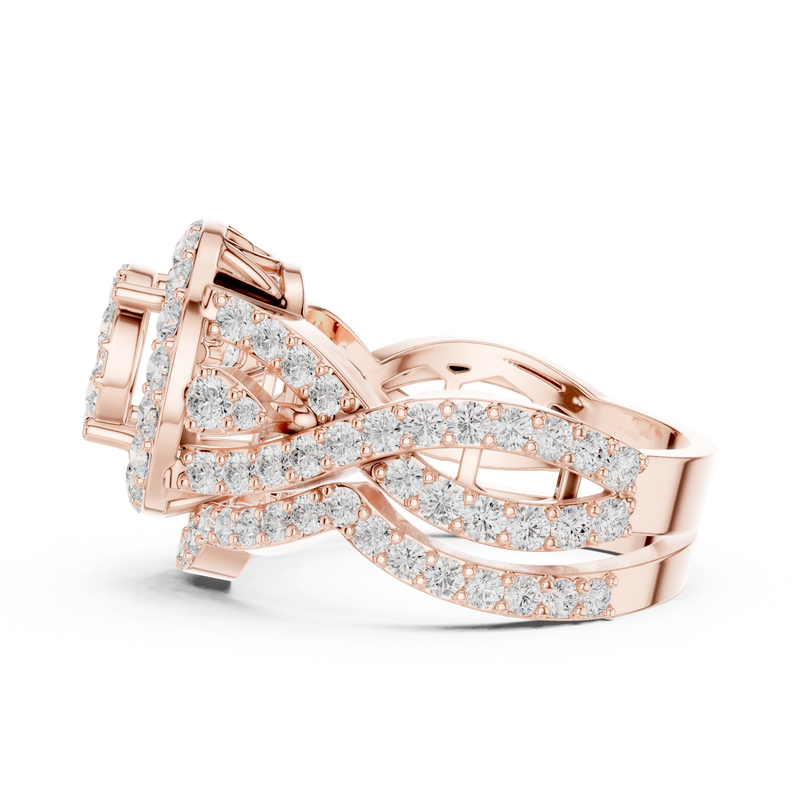Ladies Ring DDLR-582@7 - Rose Gold - Image