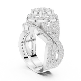 Ladies Ring DDLR-582@7 - White Gold - Image