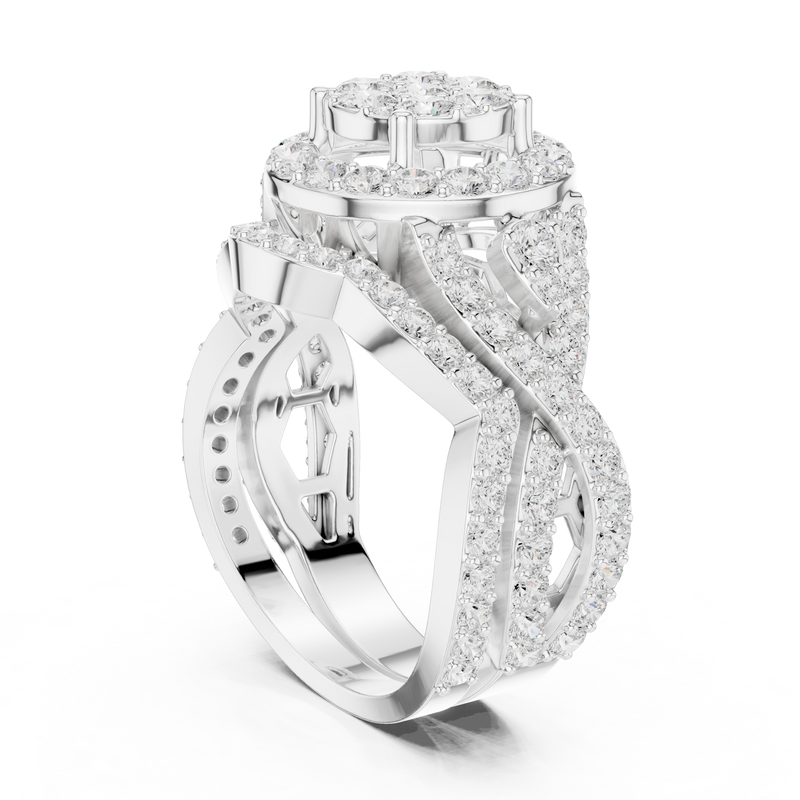 Ladies Ring DDLR-582@7 - White Gold - Image