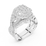 Ladies Ring DDLR-582@7 - White Gold - Image