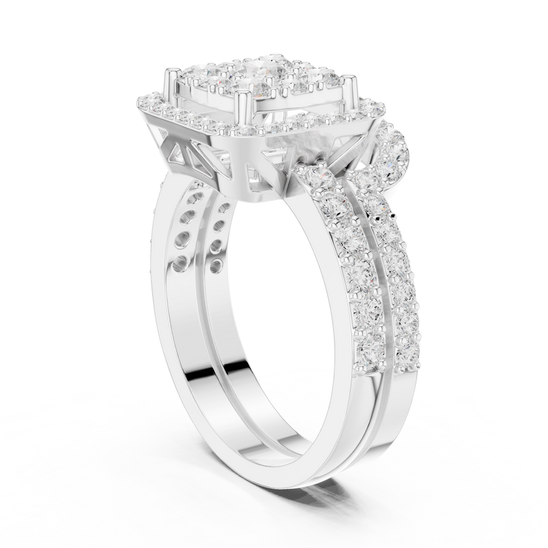 Ladies Ring DDLR-583@7 - White Gold - Image