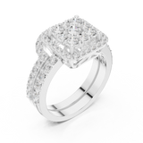 Ladies Ring DDLR-583@7 - White Gold - Image