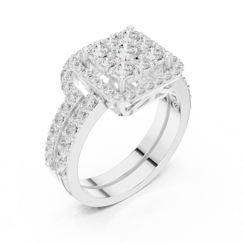 Ladies Ring DDLR-583@7 - White Gold - Image