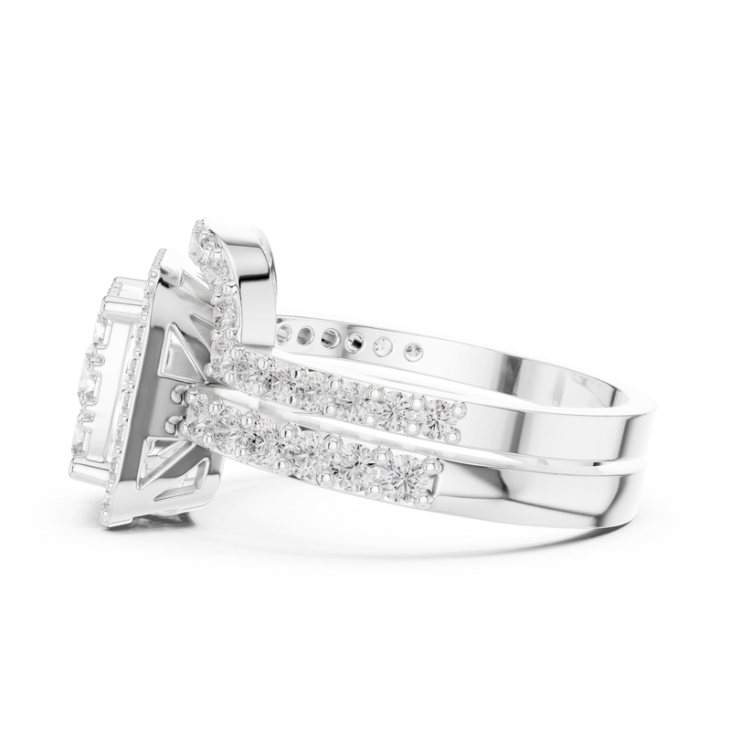 Ladies Ring DDLR-583@7 - White Gold - Image
