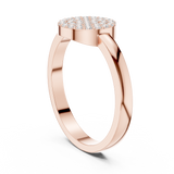 Ladies Ring DDLR-584@7 - Rose Gold - Image