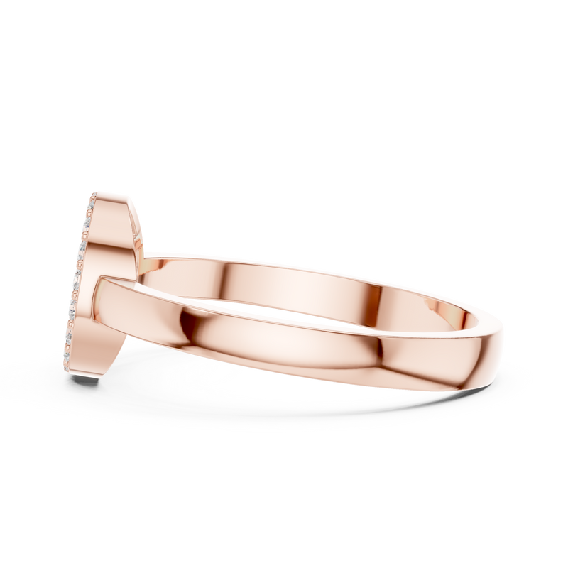 Ladies Ring DDLR-584@7 - Rose Gold - Image