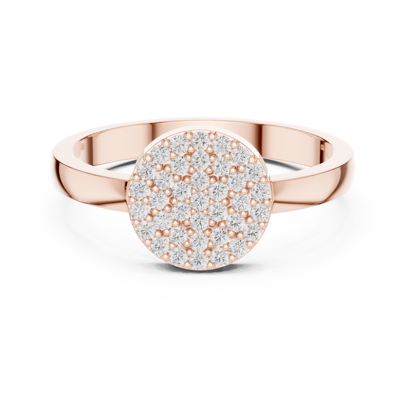 Ladies Ring DDLR-584@7 - Rose Gold - Image