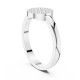 Ladies Ring DDLR-584@7 - White Gold - Image