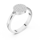 Ladies Ring DDLR-584@7 - White Gold - Image