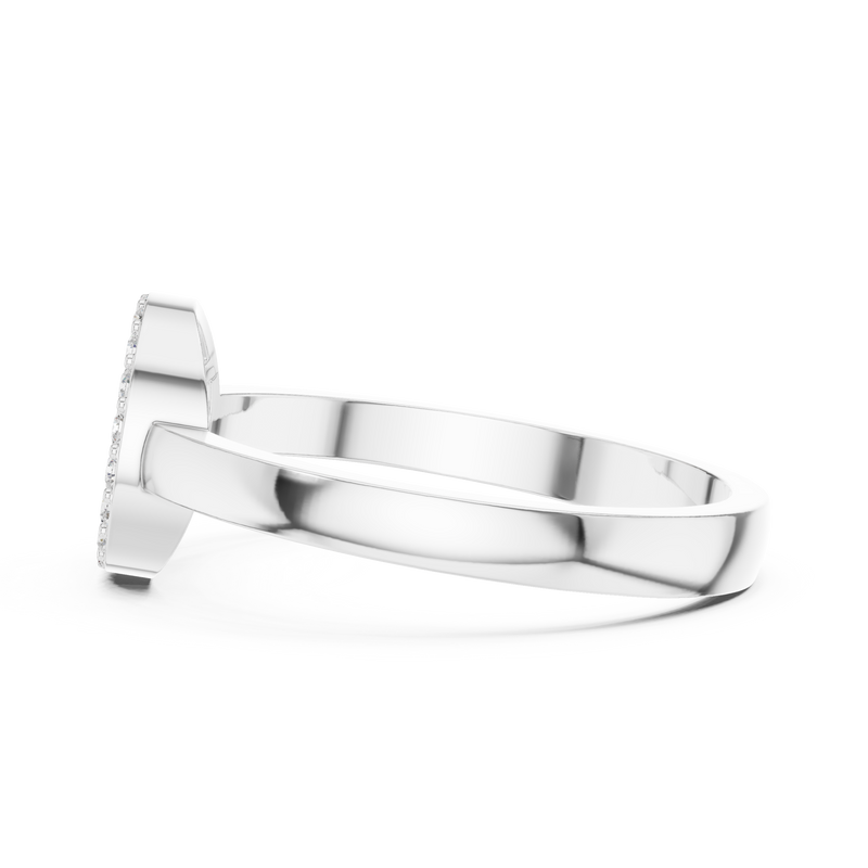 Ladies Ring DDLR-584@7 - White Gold - Image