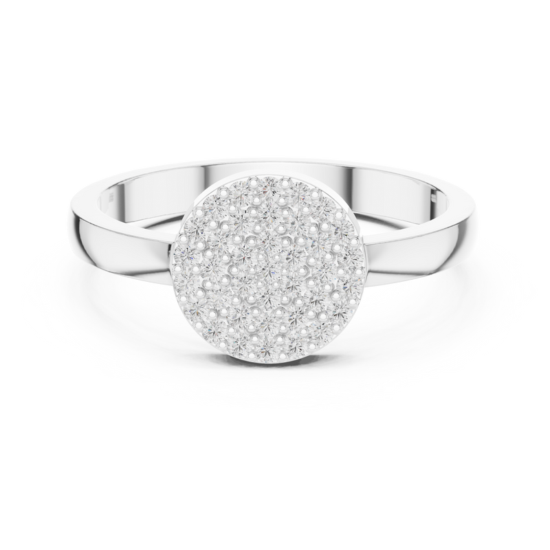 Ladies Ring DDLR-584@7 - White Gold - Image