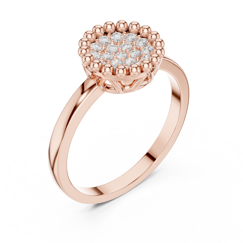 Ladies Ring DDLR-585 - Rose Gold - Image