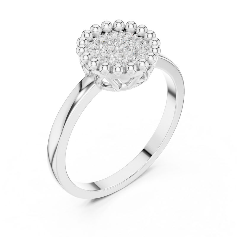 Ladies Ring DDLR-585 - White Gold - Image