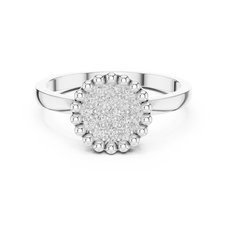 Ladies Ring DDLR-585 - White Gold - Image
