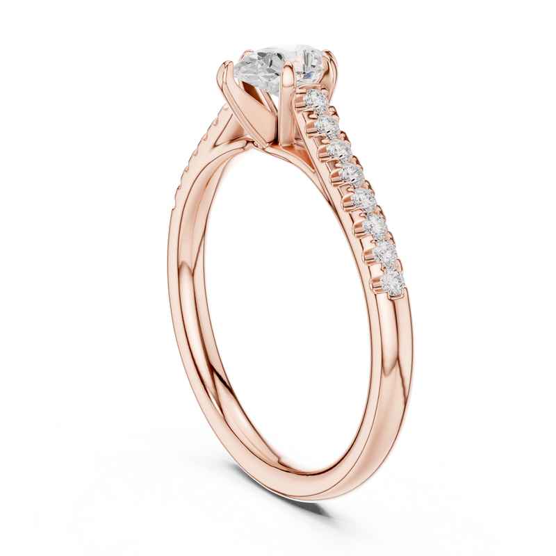 Ladies Ring DDLR-586@7 - Rose Gold - Image