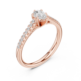 Ladies Ring DDLR-586@7 - Rose Gold - Image