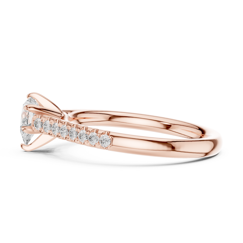 Ladies Ring DDLR-586@7 - Rose Gold - Image