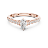 Ladies Ring DDLR-586@7 - Rose Gold - Image