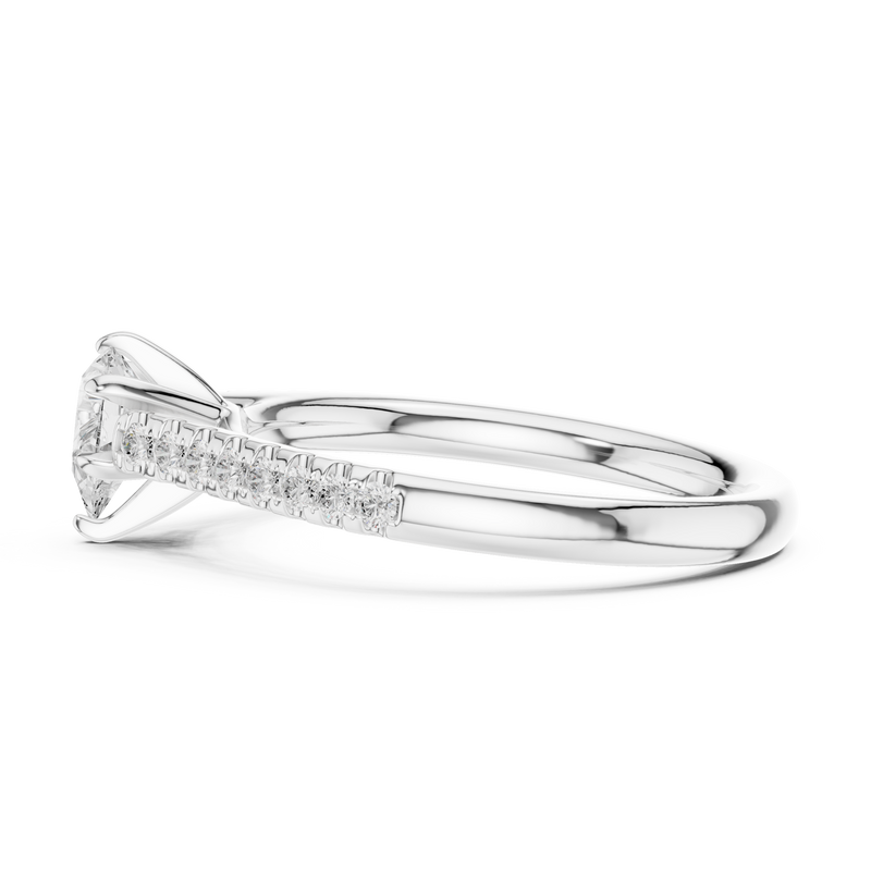 Ladies Ring DDLR-586@7 - White Gold - Image