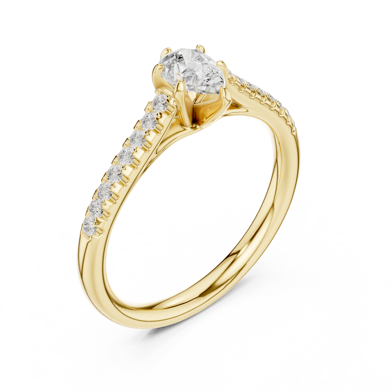 Ladies Ring DDLR-586@7 - Yellow Gold - Image