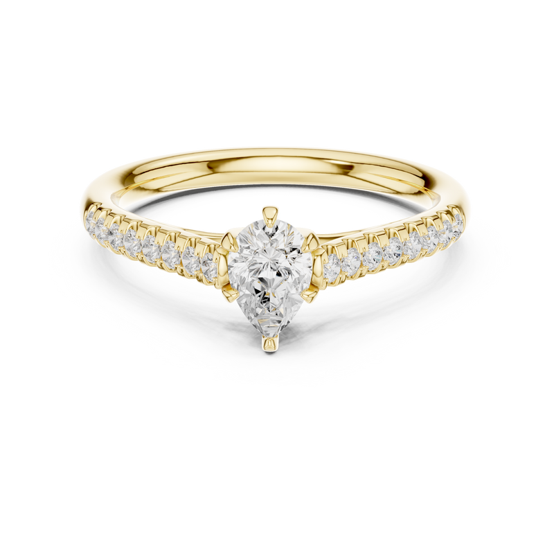 Ladies Ring DDLR-586@7 - Yellow Gold - Image