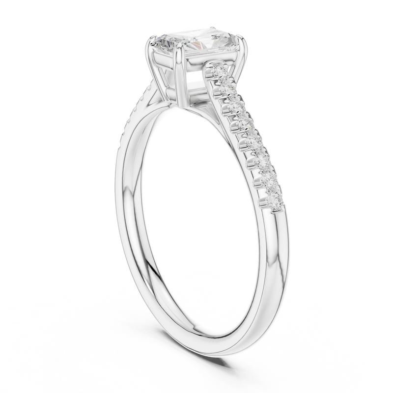Ladies Ring DDLR-587@7 - White Gold - Image