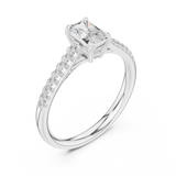Ladies Ring DDLR-587@7 - White Gold - Image
