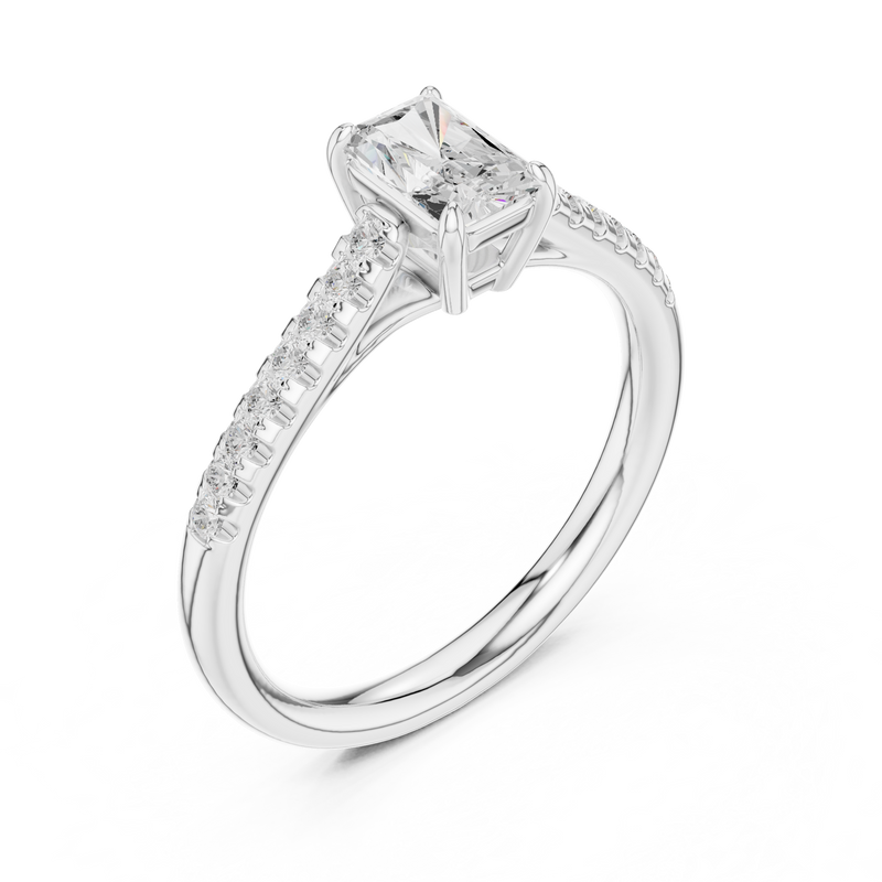 Ladies Ring DDLR-587@7 - White Gold - Image