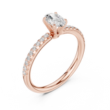 Ladies Ring DDLR-588@7 - Rose Gold - Image