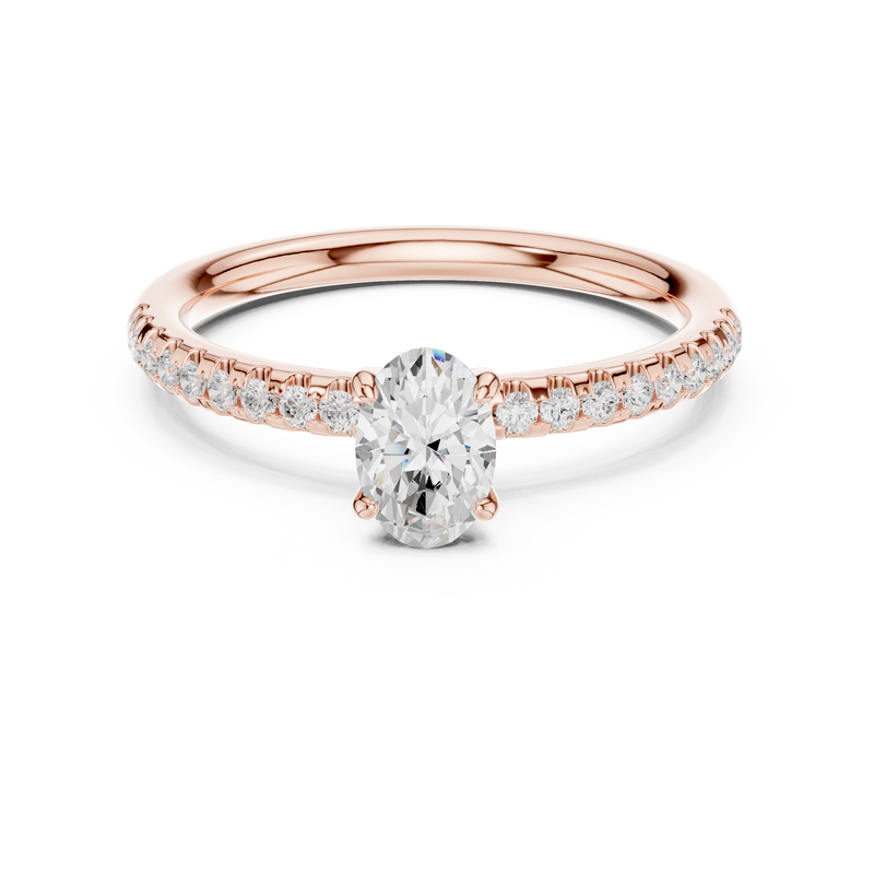Ladies Ring DDLR-588@7 - Rose Gold - Image