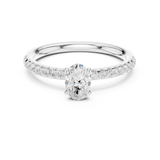 Ladies Ring DDLR-588@7 - White Gold - Image