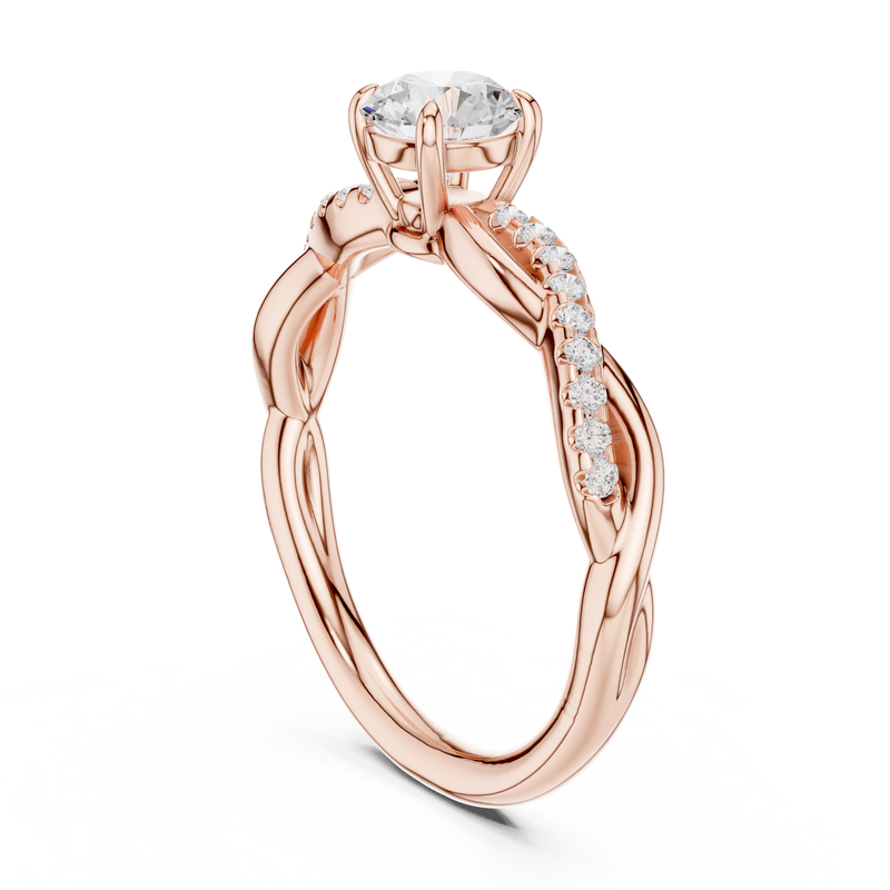 Ladies Ring DDLR-589@7 - Rose Gold - Image