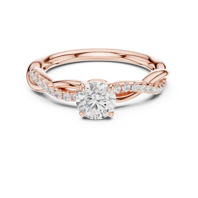 Ladies Ring DDLR-589@7 - Rose Gold - Image