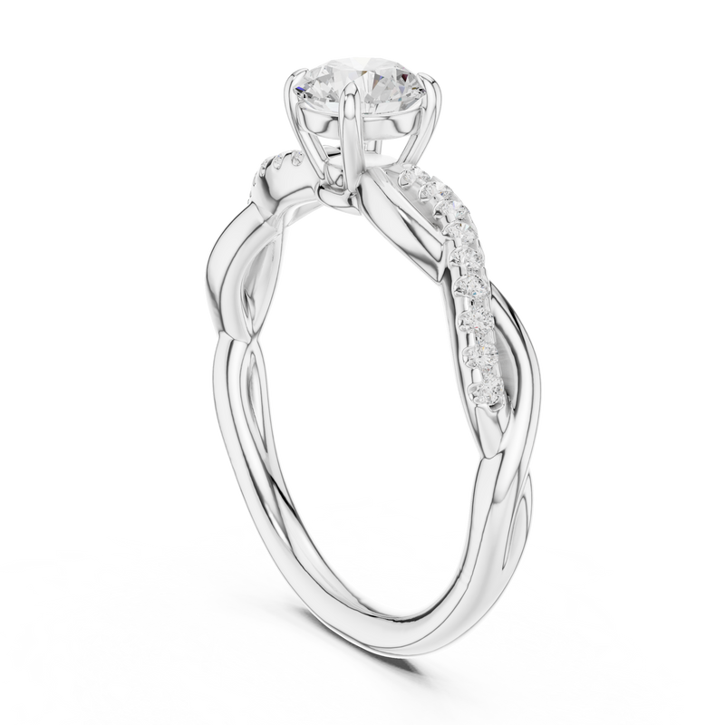 Ladies Ring DDLR-589@7 - White Gold - Image