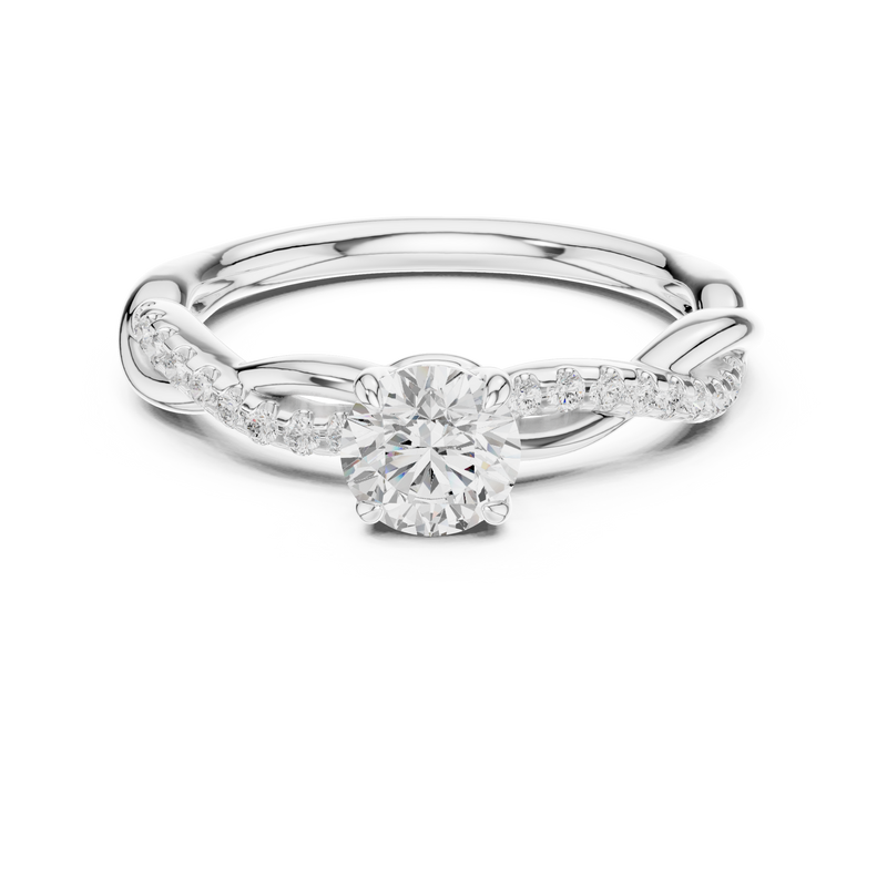 Ladies Ring DDLR-589@7 - White Gold - Image